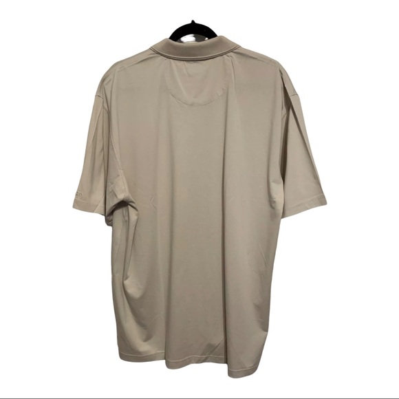 IZOD Golf Polo Shirt, Beige, Pima-Cool, Cotton, XL - Picture 3 of 3